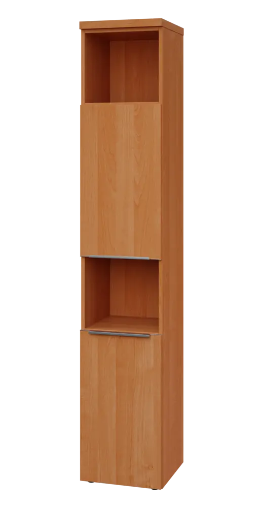 SIN 6 - 42DN2 kancelářská skříň, 2-dveřová/nika, levá, 2170x400x400, olše jantar